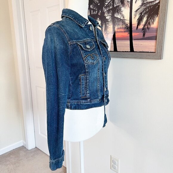 Women's American Rag Blue Denim Jacket | Button Up | Medium Wash | Size Medium - Picture 3 of 7